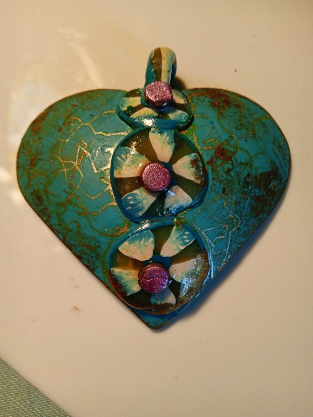 PRETTY CONCAVE HEART PENDANT